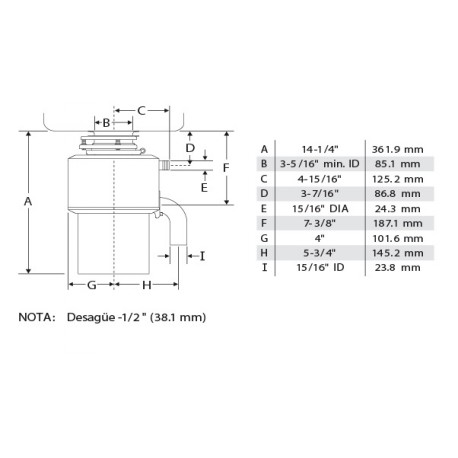 Diagnhos  Trituradora de desperdicios de alimentos, modelo SS-300.